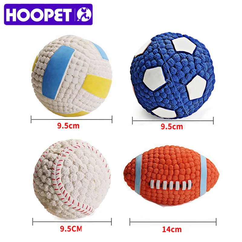 HOOPET Kleine Squeaky Kauwspeelballen