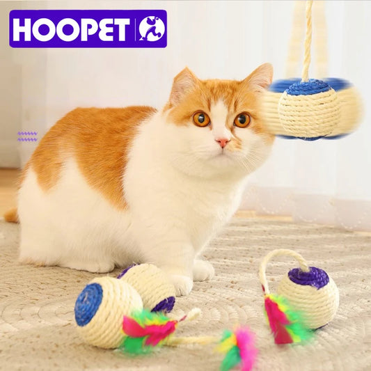 HOOPET Touwbal Speeltje – Interactief Krabspeeltje voor Katten